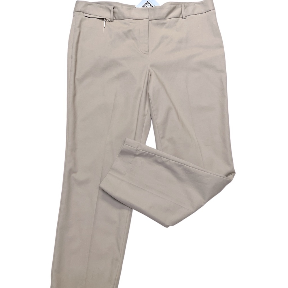 NWT Anne Klein tan cotton pants slacks Sz 14. Non smoking home